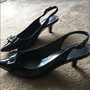 Black Patent Leather Heels